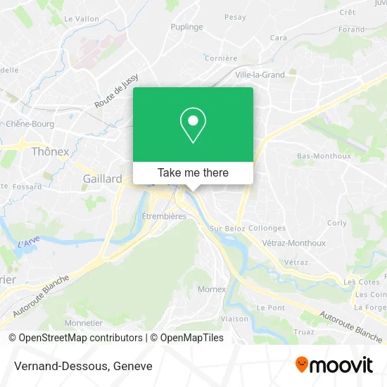 Vernand-Dessous map