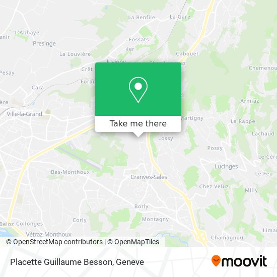 Placette Guillaume Besson map