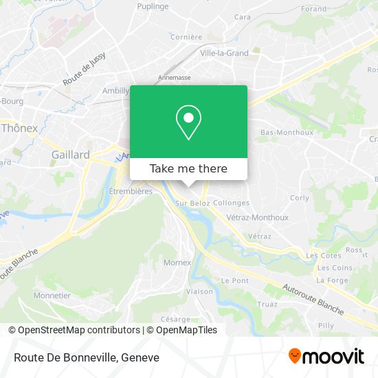 Route De Bonneville map