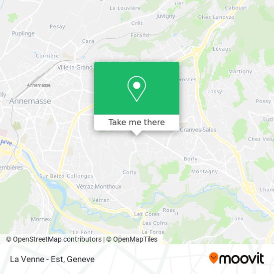 La Venne - Est map