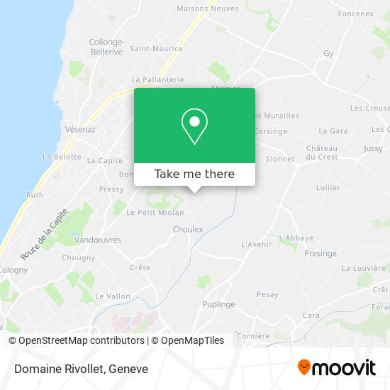 Domaine Rivollet map