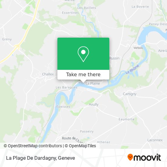 La Plage De Dardagny map