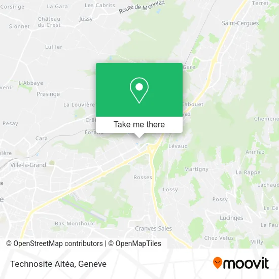Technosite Altéa map
