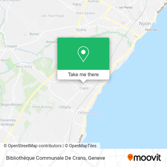 Bibliothèque Communale De Crans map