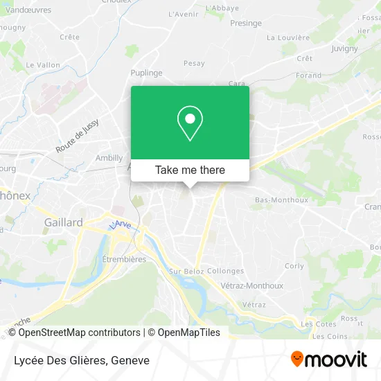 Lycée Des Glières map