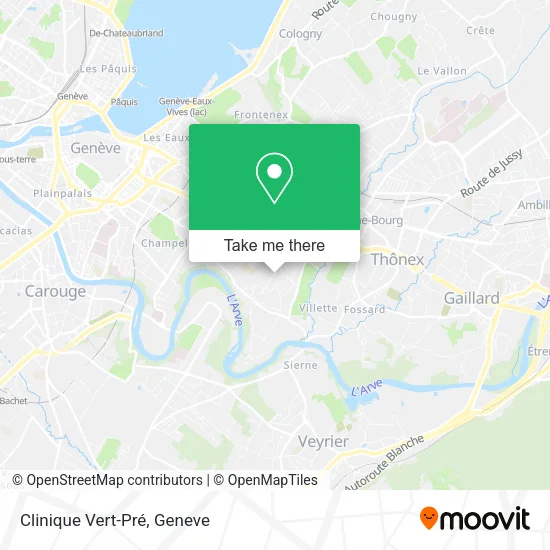 Clinique Vert-Pré map