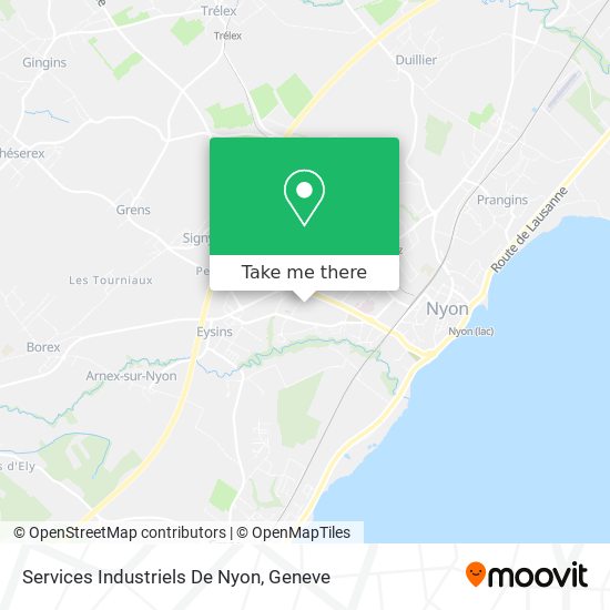 Services Industriels De Nyon map
