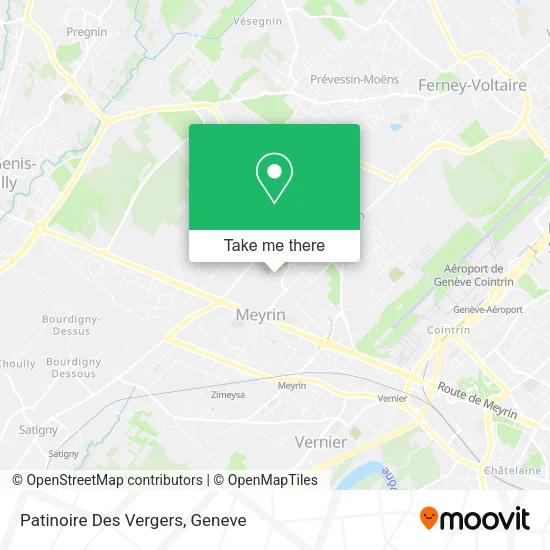 Patinoire Des Vergers map