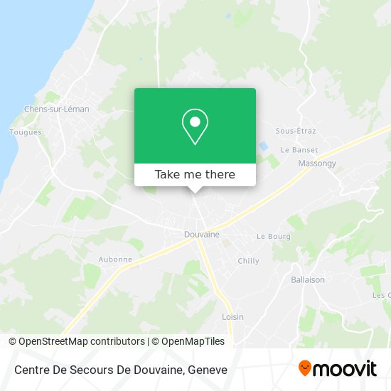Centre De Secours De Douvaine map