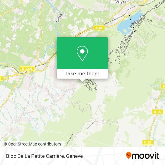 Bloc De La Petite Carrière Karte