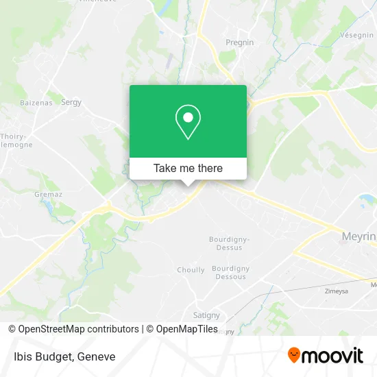 Ibis Budget map