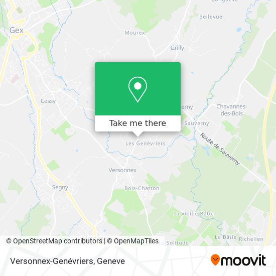 Versonnex-Genévriers map