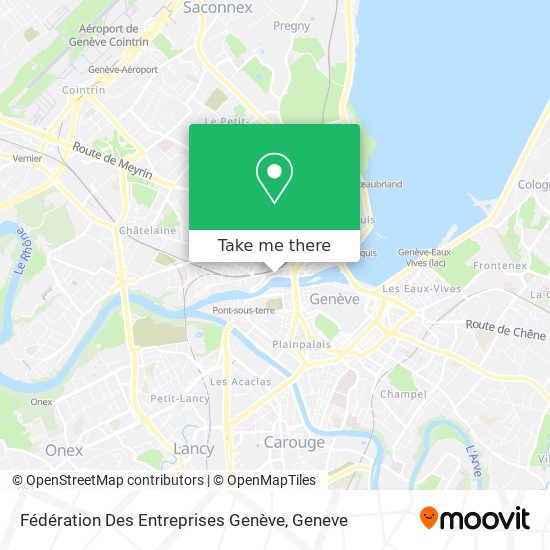 Fédération Des Entreprises Genève map