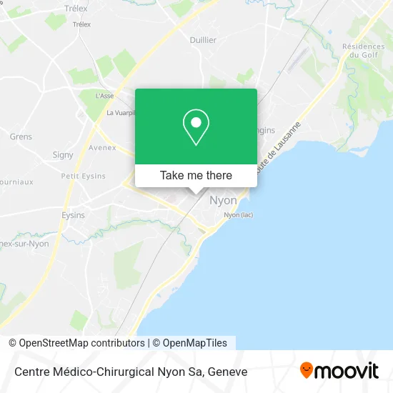Centre Médico-Chirurgical Nyon Sa map
