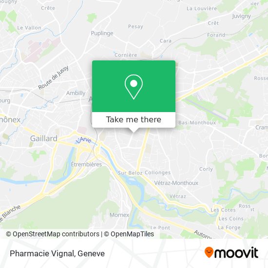 Pharmacie Vignal map