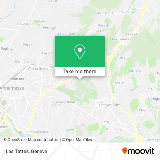 Les Tattes map