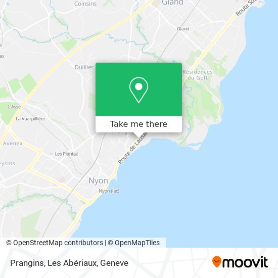 Prangins, Les Abériaux map