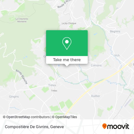 Compostière De Givrins map