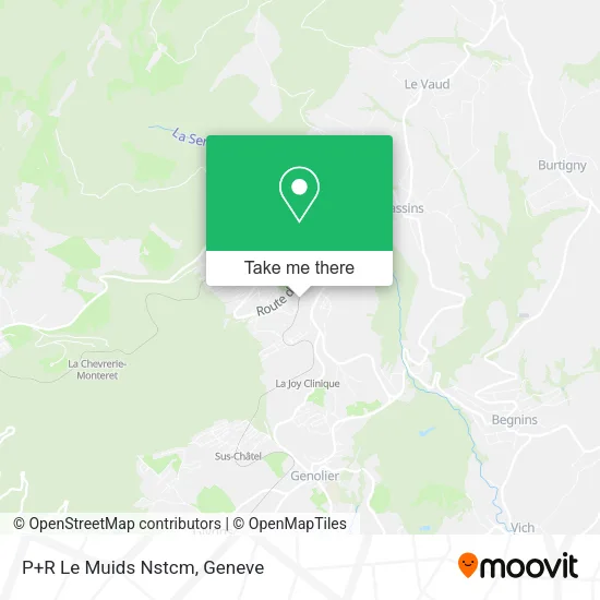 P+R Le Muids Nstcm map