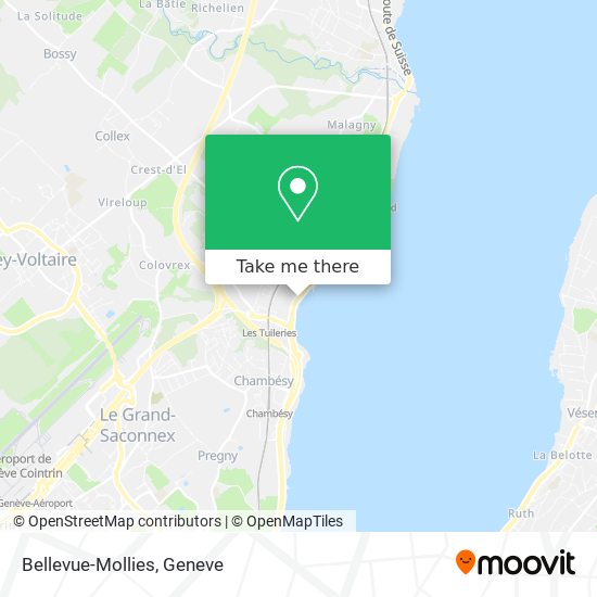 Bellevue-Mollies map