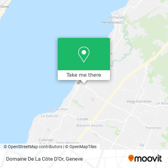Domaine De La Côte D'Or map