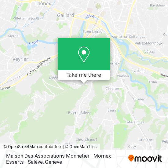 Maison Des Associations Monnetier - Mornex - Esserts - Salève map