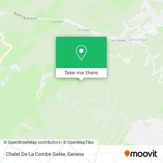 Chalet De La Combe Gelée map