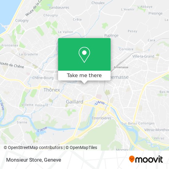 Monsieur Store map