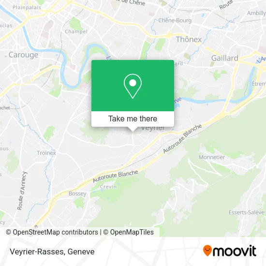 Veyrier-Rasses map