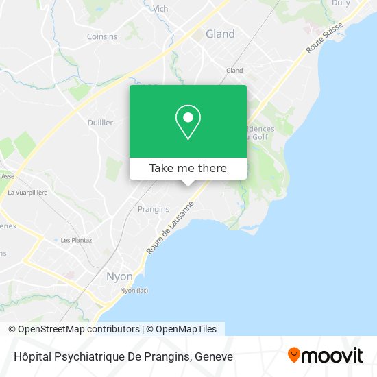 Hôpital Psychiatrique De Prangins map