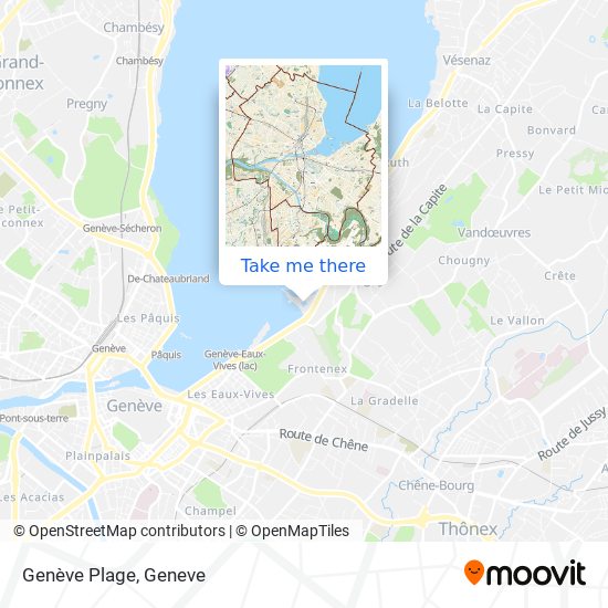 Genève Plage Karte