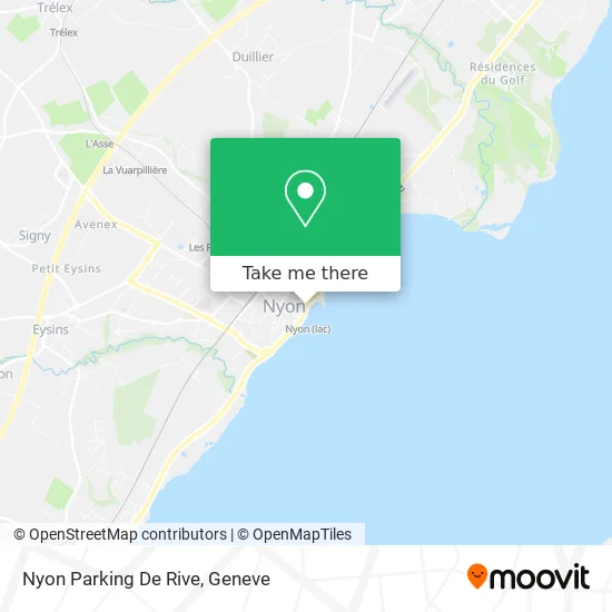 Nyon Parking De Rive map