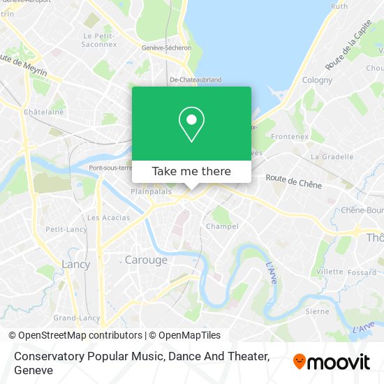 Conservatory Popular Music, Dance And Theater map