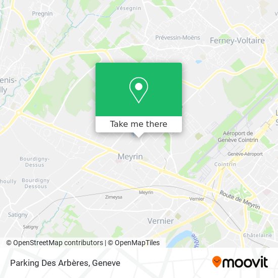 Parking Des Arbères map