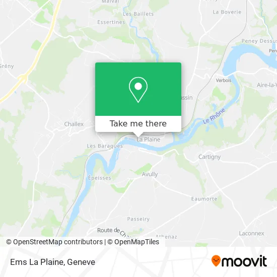 Ems La Plaine map