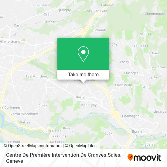 Centre De Première Intervention De Cranves-Sales map
