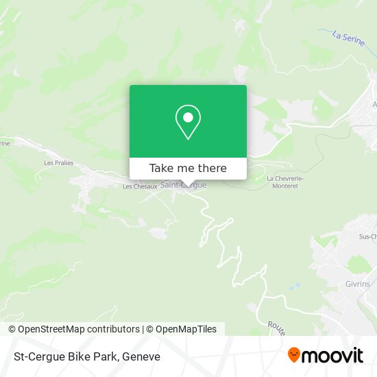 St-Cergue Bike Park map