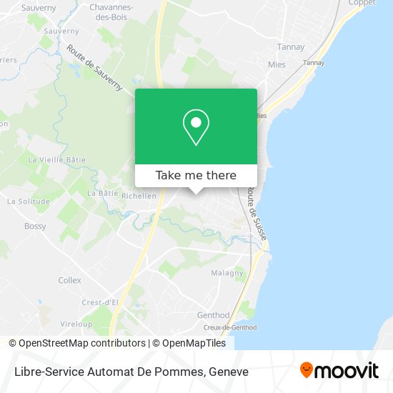 Libre-Service Automat De Pommes map