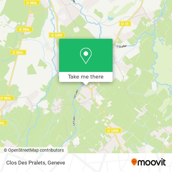 Clos Des Pralets map