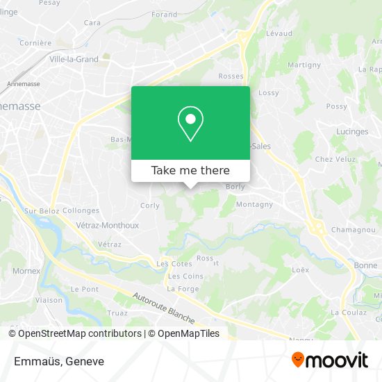 Emmaüs map