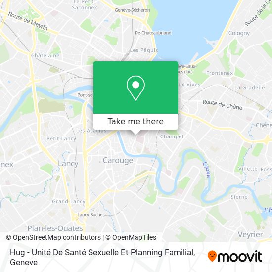 Hug - Unité De Santé Sexuelle Et Planning Familial map