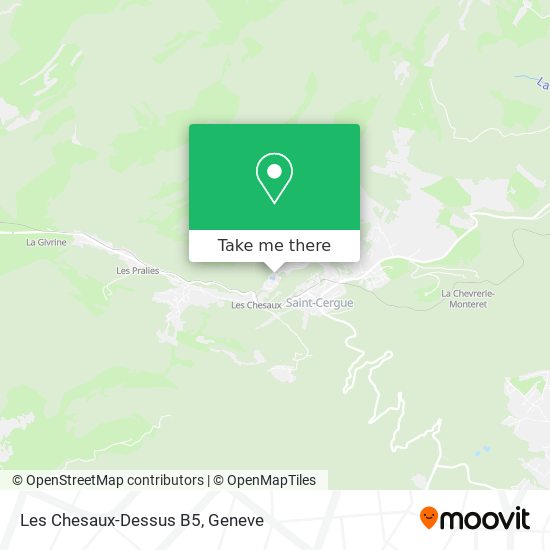 Les Chesaux-Dessus B5 Karte