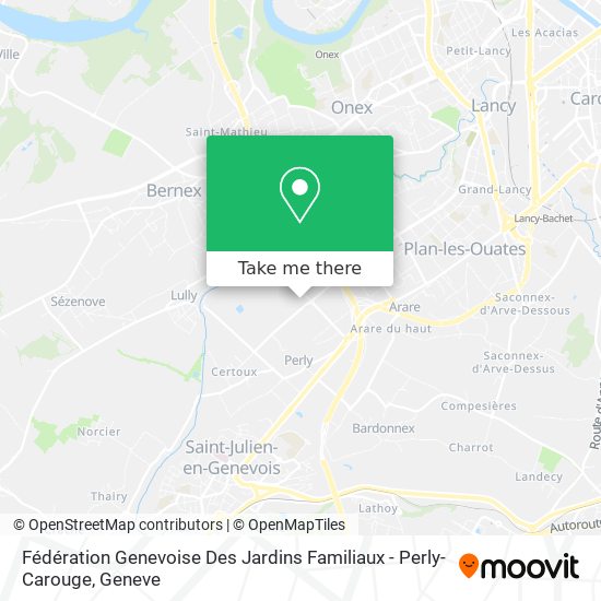 Fédération Genevoise Des Jardins Familiaux - Perly-Carouge map