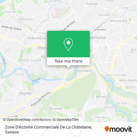 Zone D'Activité Commerciale De La Châtelaine map