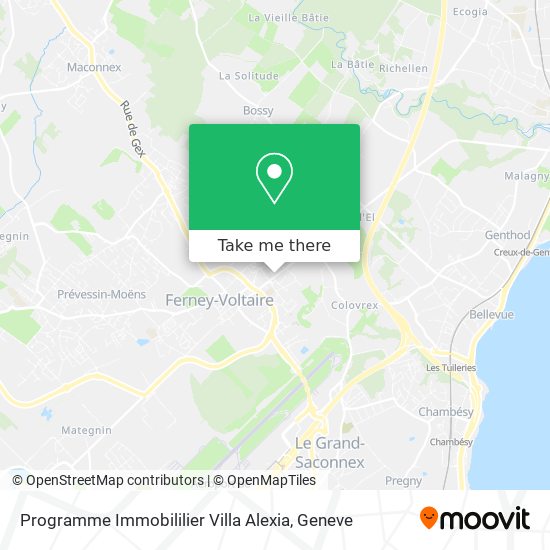 Programme Immobililier Villa Alexia map