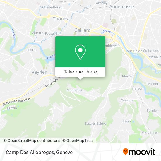 Camp Des Allobroges Karte