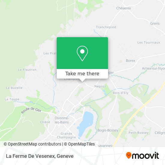 La Ferme De Vesenex map