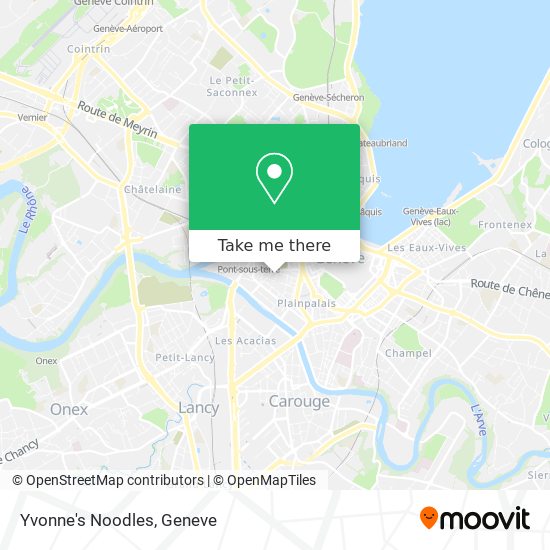 Yvonne's Noodles map