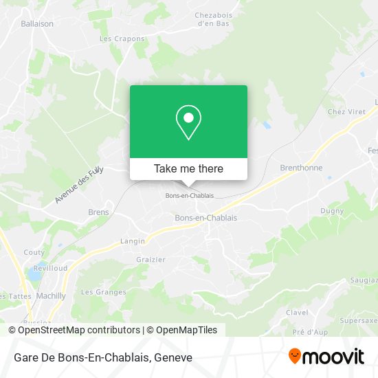 Gare De Bons-En-Chablais map