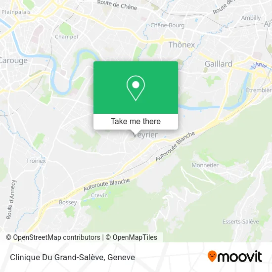 Clinique Du Grand-Salève map